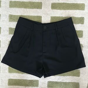 ASOS Black High Waist Shorts Slim Fit